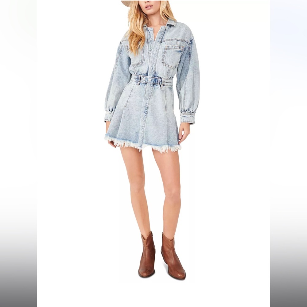 Chain Of Command Denim Mini Dress